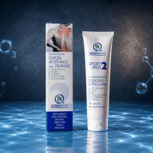 Gel Sport Med 2 Dopo Gara Ozonrelive, tubo e confezione.