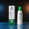 Olio ozonizzato spray 50% Ozonrelive, flacone e confezione su sfondo blu scuro.